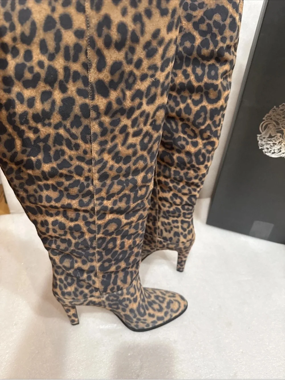 Vince Camuto Sorina Slouchy Knee High Boot, Camel Wide Calf New